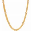 Hot * 2028 Gold-Tone Station Dainty And Delicate Chain Necklace Gold-Tone