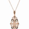 Online * Le Vian Nude Diamond (3/4 Ct. T.W.) & Chocolate Diamond (1/2 Ct. T.W.) Filigree Pendant Necklace In 14K Rose Gold, 18 + 2 Extender Rose Gold