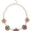 Online * Charter Club Gold-Tone Multicolor Mixed Stone Flower Statement Necklace, 17 + 2 Extender, Created For Macy'S Multi