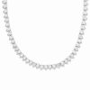 New * Michael Kors Sterling Silver Tennis Necklace Sterling Silver