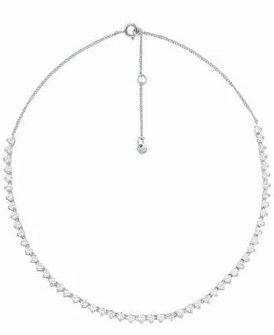 New * Michael Kors Sterling Silver Tennis Necklace Sterling Silver