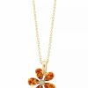 Online * Effy Collection Citrine (2-1/5 Ct. T.W.) & Diamond Accent Flower 18 Pendant Necklace In 14K Gold Citrine