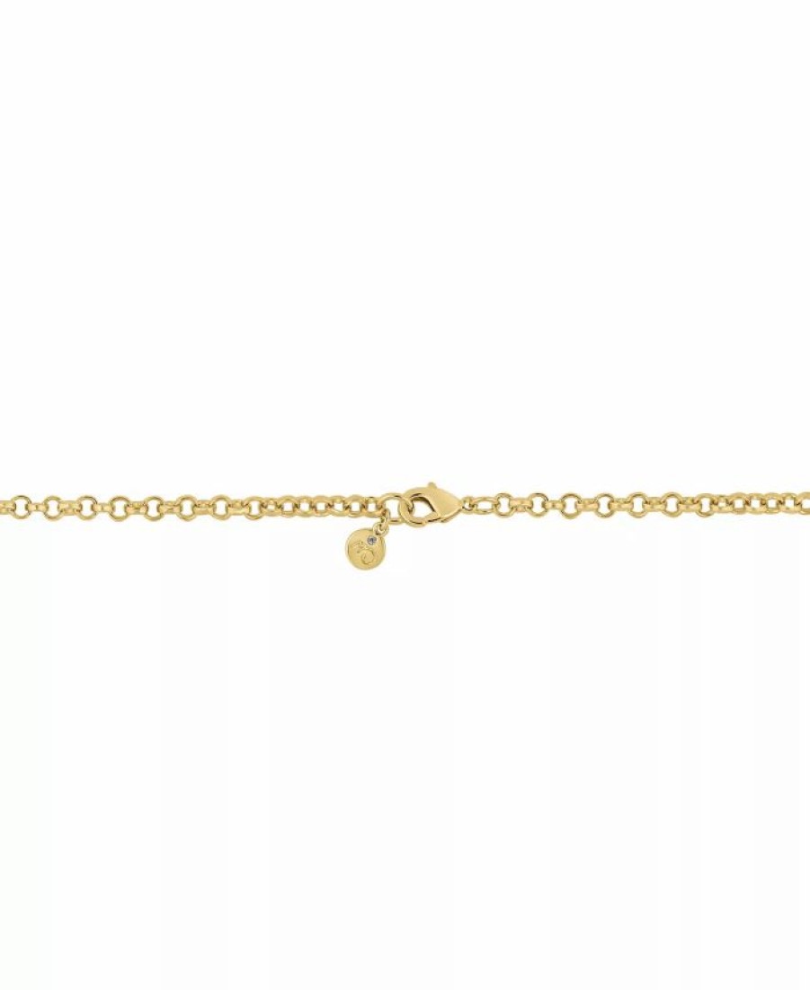 Wholesale * And Now This Cubic Zirconia Gold-Plated Necklace Gold