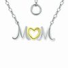 Wholesale * Giani Bernini Mom Heart Pendant Necklace In Sterling Silver & 18K Gold-Plated, 16 + 2 Extender, Created For Macy'S Two-Tone