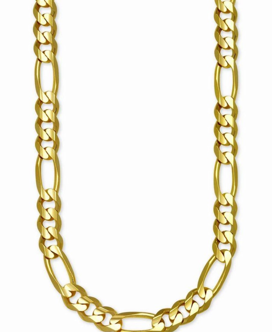 Hot * Italian Gold Figaro Link 22 Chain Necklace In 14K Gold Gold