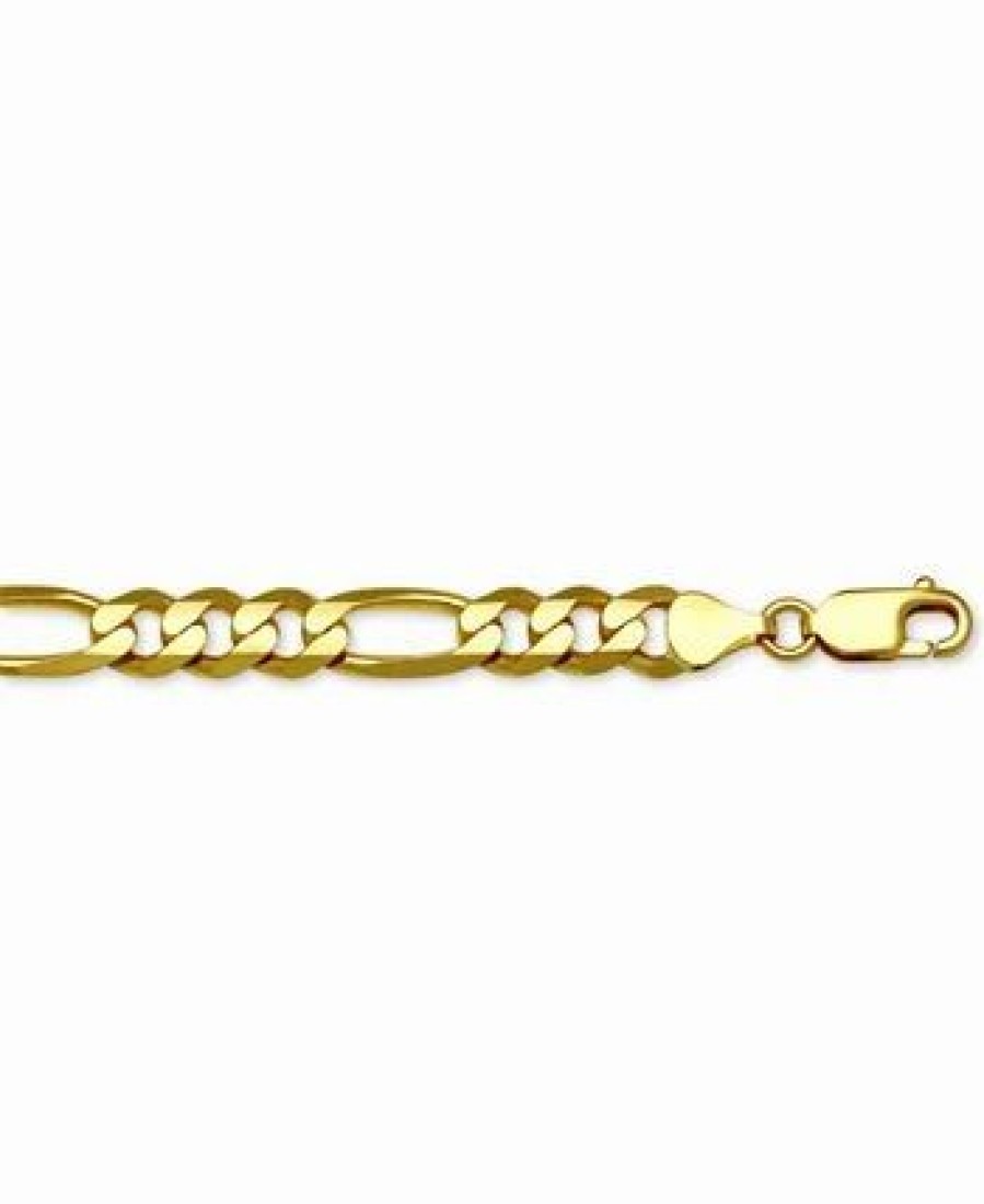 Hot * Italian Gold Figaro Link 22 Chain Necklace In 14K Gold Gold