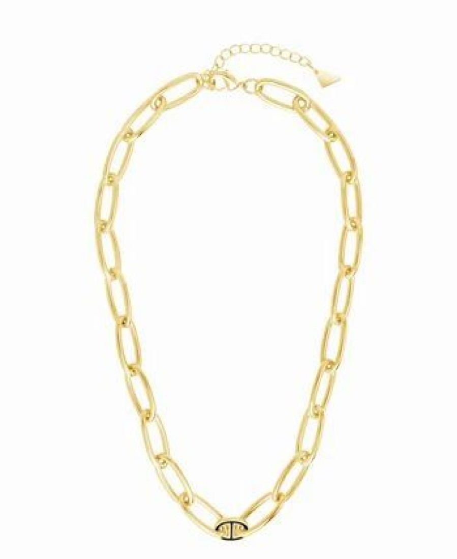 Clearance * Sterling Forever Kennedy Chain Necklace Gold-Plated