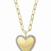 Online * Effy Collection Diamond Heart 18 Pendant Necklace (1/4 Ct. T.W.) In 14K Gold Yellow Gold