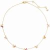 Hot * Kate Spade New York Gold-Tone Multicolor Cubic Zirconia Butterfly Collar Necklace, 16 + 3 Extender Pink Multi