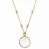 Clearance * 2028 Magnifier Pendant Necklace Gold-Tone