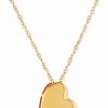 Clearance * Macy'S Polished Heart 17 Pendant Necklace In 10K Gold Gold