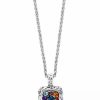 Wholesale * Effy Collection Multi-Gemstone Cluster Framed 18 Pendant Necklace (1-1/2 Ct. T.W.) In Sterling Silver Multi Gemstone