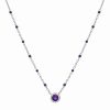 Hot * Macy'S Birthstone Gemstone Necklace In Sterling Silver, 16 + 2 Extender