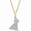 Wholesale * Wrapped Diamond Martini 18 Pendant Necklace (1/10 Ct. T.W.) In 10K Gold, Created For Macy'S 10K Yellow Gold