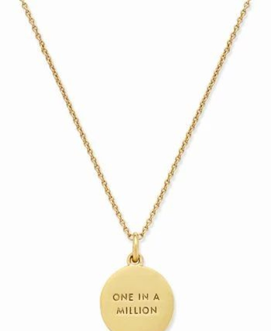 Best * Kate Spade New York 12K Gold-Plated Initials Pendant Necklace, 17 + 3 Extender