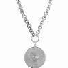 Hot * 2028 Women'S Round Virgo Pendant Necklace Silver-Tone