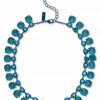 Best * Inc International Concepts Metallic Blue-Tone Color Mixed Stone Statement Necklace, 16 + 3 Extender, Created For Macy'S Blue