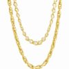 Best * Sterling Forever Amedea Layered Necklace Gold-Plated