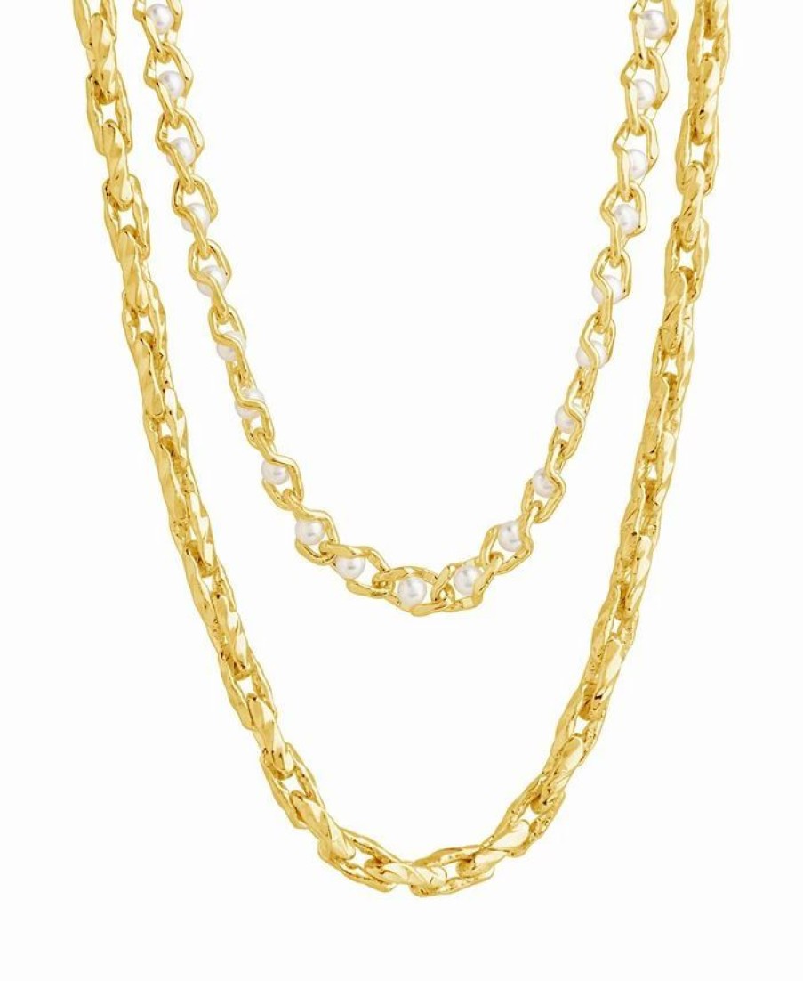 Best * Sterling Forever Amedea Layered Necklace Gold-Plated