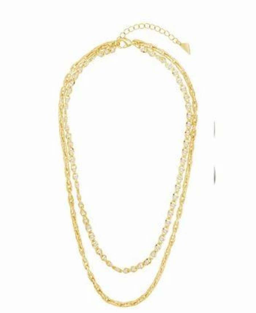 Best * Sterling Forever Amedea Layered Necklace Gold-Plated