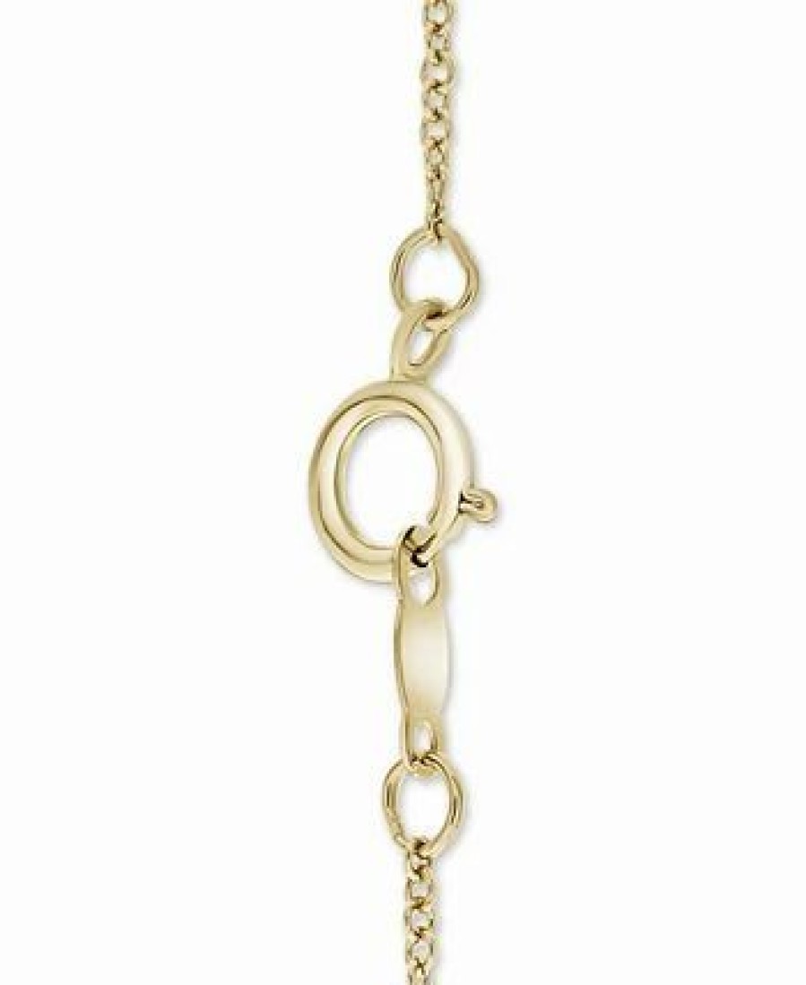 Online * Wrapped Diamond 20 Drop Pendant Necklace (1/10 Ct. T.W.) In 14K Gold, Created For Macy'S Yellow Gold