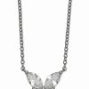 Online * Giani Bernini Cubic Zirconia Butterfly 18 Pendant Necklace In Sterling Silver, Created For Macy'S Silver