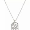 Hot * Anne Klein Silver-Tone Crystal Confetti Pendant Necklace, 16 + 3 Extender Crystal