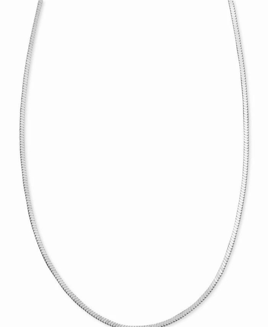 Hot * Giani Bernini Sterling Silver Necklace, 16 Square Snake Chain Silver