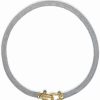 Wholesale * Italian Gold Rounded Mesh Collar Necklace In 14K Gold Over Sterling Silver Two-Tone