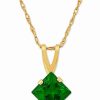 Hot * Macy'S Gemstone 18 Pendant Necklace In 14K Gold