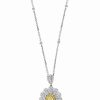 Hot * Effy Collection Yellow Diamond (7/8 Ct. T.W.) & White Diamond (1-1/6 Ct. T.W.) Pendant Necklace In 18K Two-Tone Gold White Gold