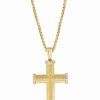 Online * Effy Collection Diamond Cross 18 Pendant Necklace (1/4 Ct. T.W.) In 14K Gold Yellow Gold