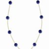 Wholesale * Effy Collection Lapis Lazuli (6Mm) 18 Statement Necklace In 14K Gold (Also In Onyx)