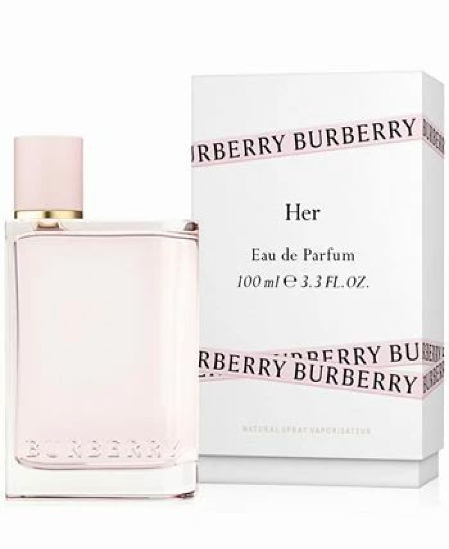 New * Burberry Her Eau De Parfum Spray, 3.3-Oz. No Color