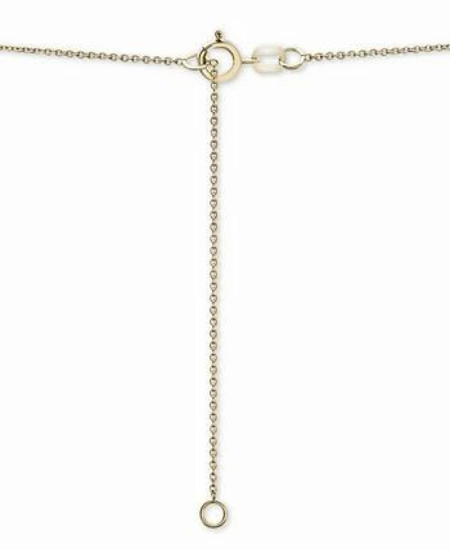 Online * Wrapped Diamond Pave Star Cut-Out Disc 20 Pendant Necklace (1/5 Ct. T.W.) In 14K Gold, Created For Macy'S Yellow Gold