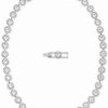 Wholesale * Swarovski Rhodium-Plated Crystal All-Around Necklace No Color