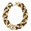 Clearance * Steve Madden Ment Resin Collar Necklace Tortoise