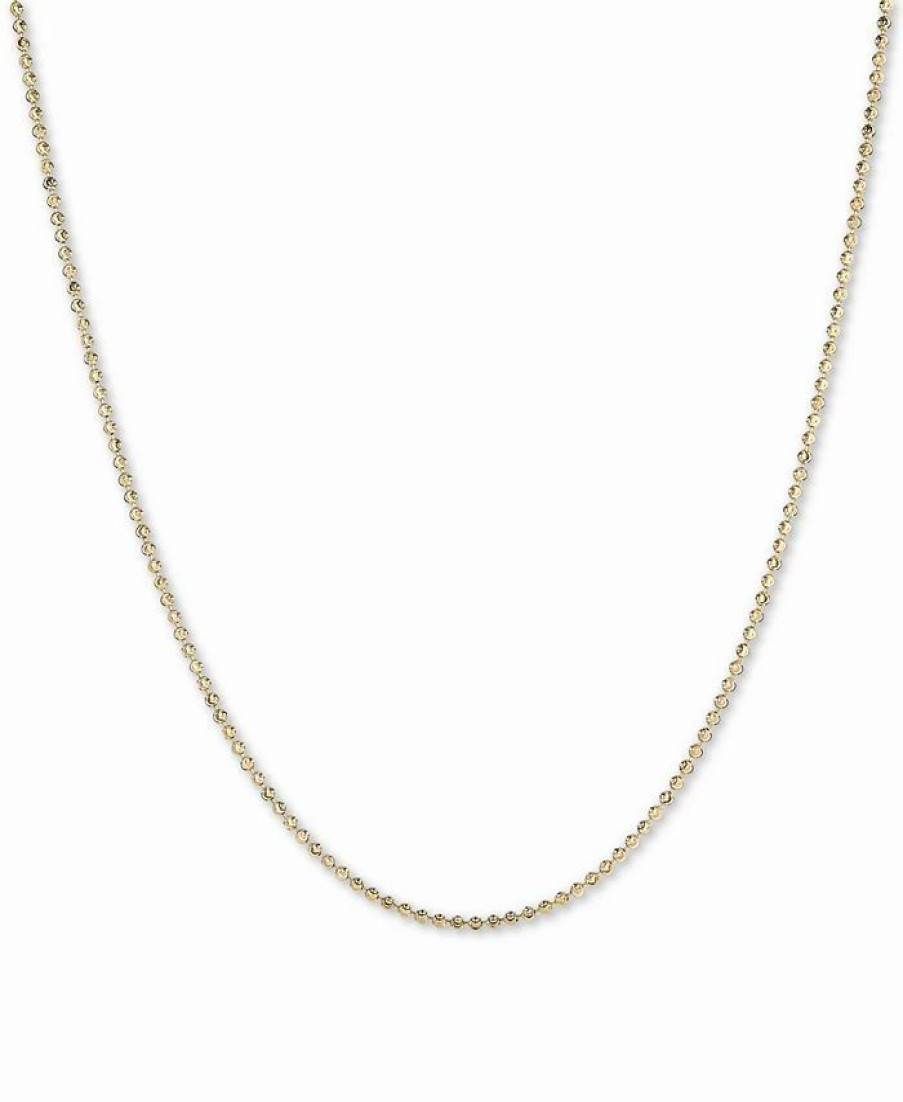 Best * Italian Gold Moon Link 18 Chain Necklace In 14K Gold Yellow Gold