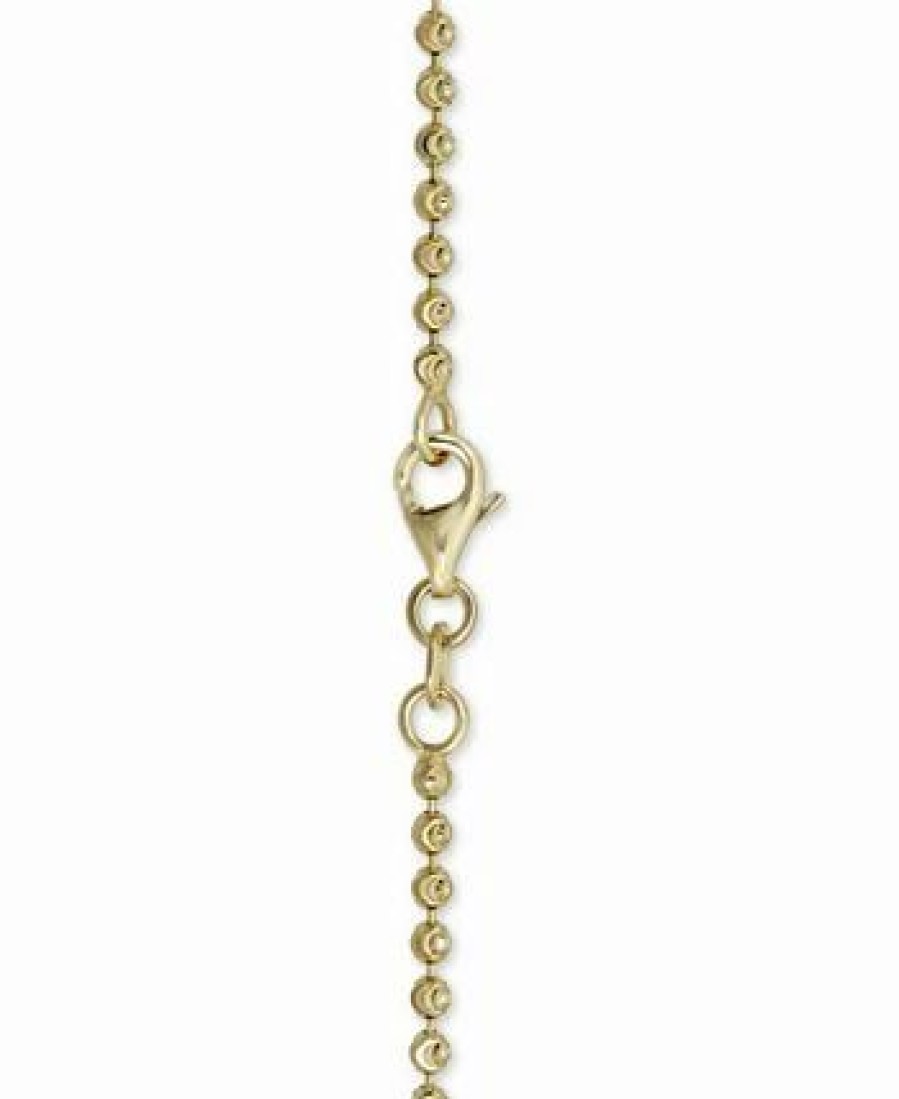 Best * Italian Gold Moon Link 18 Chain Necklace In 14K Gold Yellow Gold