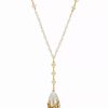 Hot * 2028 Women'S Imitaion Pearl Y Necklace White