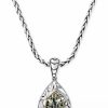 Online * Effy Collection Balissima By Effy Green Quartz Pear Pendant Necklace In 18K Gold And Sterling Silver (2-3/4 Ct. T.W.) No Color