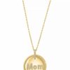 Wholesale * Effy Collection Diamond Mom Disc Pendant Necklace (1/8 Ct. T.W.) In 14K Gold, 16-3/4 + 1-1/4 Extender 14K Gold