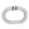 Wholesale * 2028 Collectanea Interlaced Chain Collar Necklace Silver-Tone