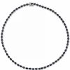 Online * Macy'S Black Sapphire All-Around 18 Statement Necklace (34 Ct. T.W.) In Sterling Silver Sapphire