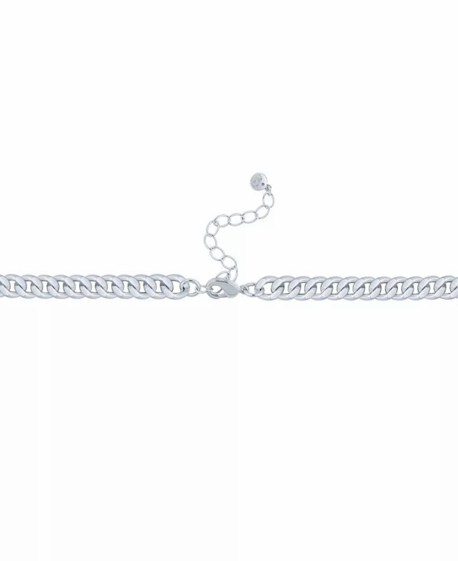 Hot * And Now This Fine Silver-Plated Curb Chain Necklace Silver