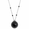 New * 2028 Round Pendant Necklace Black