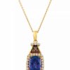 Wholesale * Le Vian Blueberry Tanzanite (2 Ct. T.W.) & Diamond (1/3 Ct. T.W.) 18 Pendant Necklace In 14K Gold Tanzanite