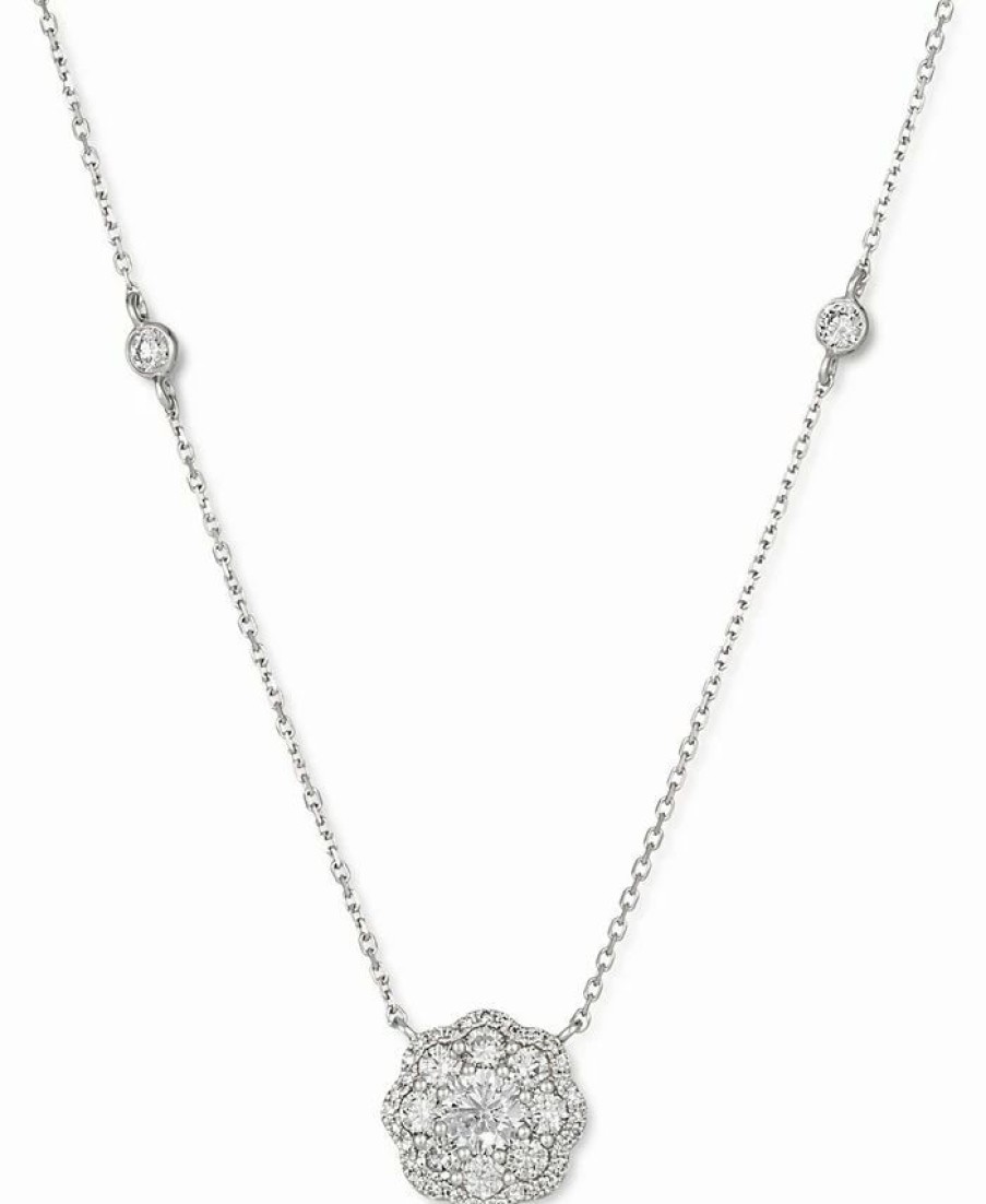 Wholesale * Le Vian Lla Diamond Flower Cluster Station 19 Pendant Necklace (1 Ct. T.W.) In Platinum Platinum