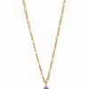 Best * Macy'S Amethyst Pear Solitaire Pendant Necklace (1 Ct. T.W.) In 14K Gold-Plated Sterling Silver, 16 + 2 Extender Amethyst