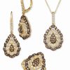 Wholesale * Le Vian Chocolate Diamond & Nude Diamond Teardrop Cluster Jewelry Collection In 14K Gold